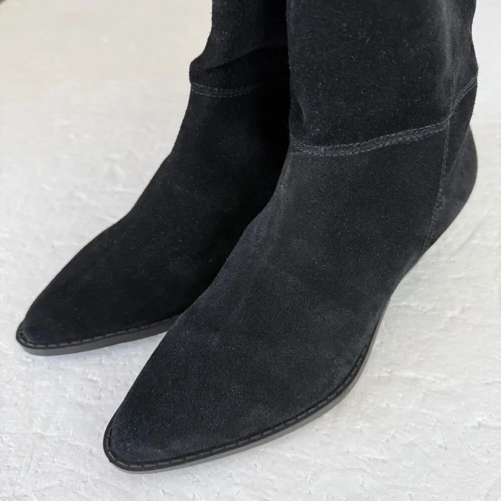 Size 5.5M - Chelsea & Violet Nadia Suede & Leather Women's Boots